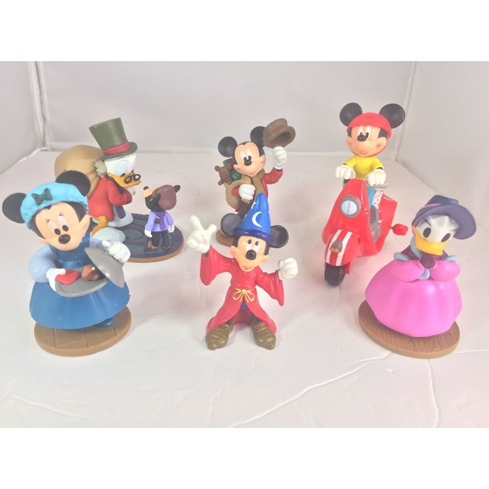 Disney Mickey Daisy Minnie‎ Figures And Car Mixed Lot Play Or Decorations HG2